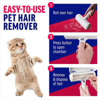 FurLift Pro — Pet Hair Remover Roller with Self-Cleaning Base