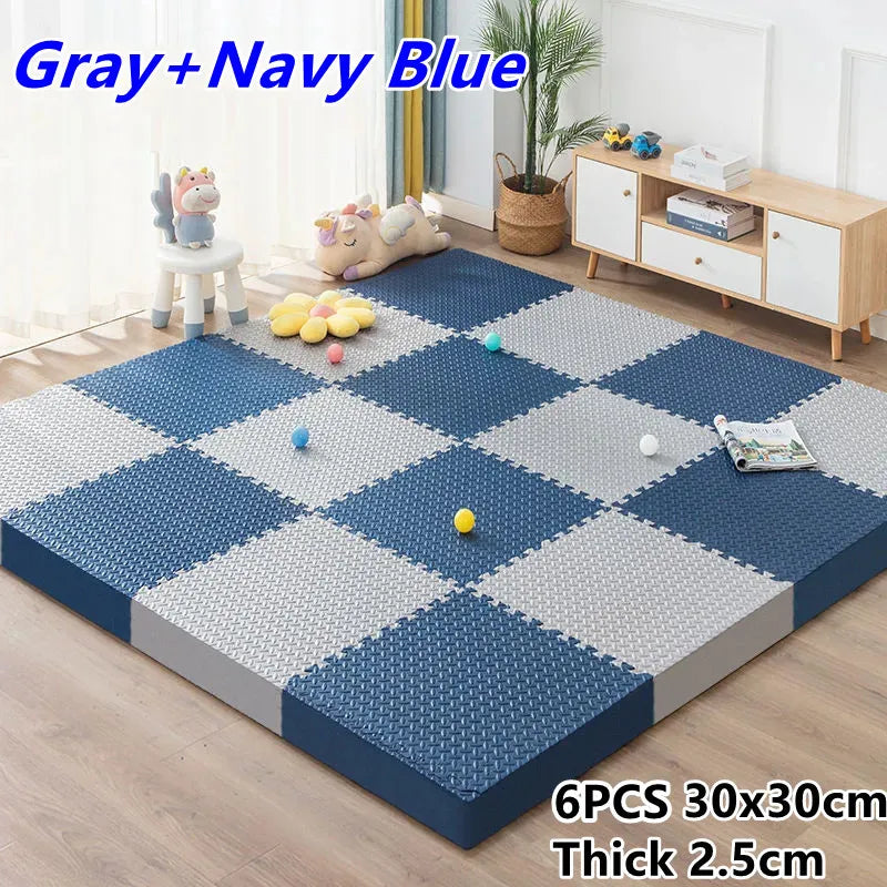 Baby Gym Play Mat 6PCS - Tatame Foam Puzzle Floor Mat for Playroom