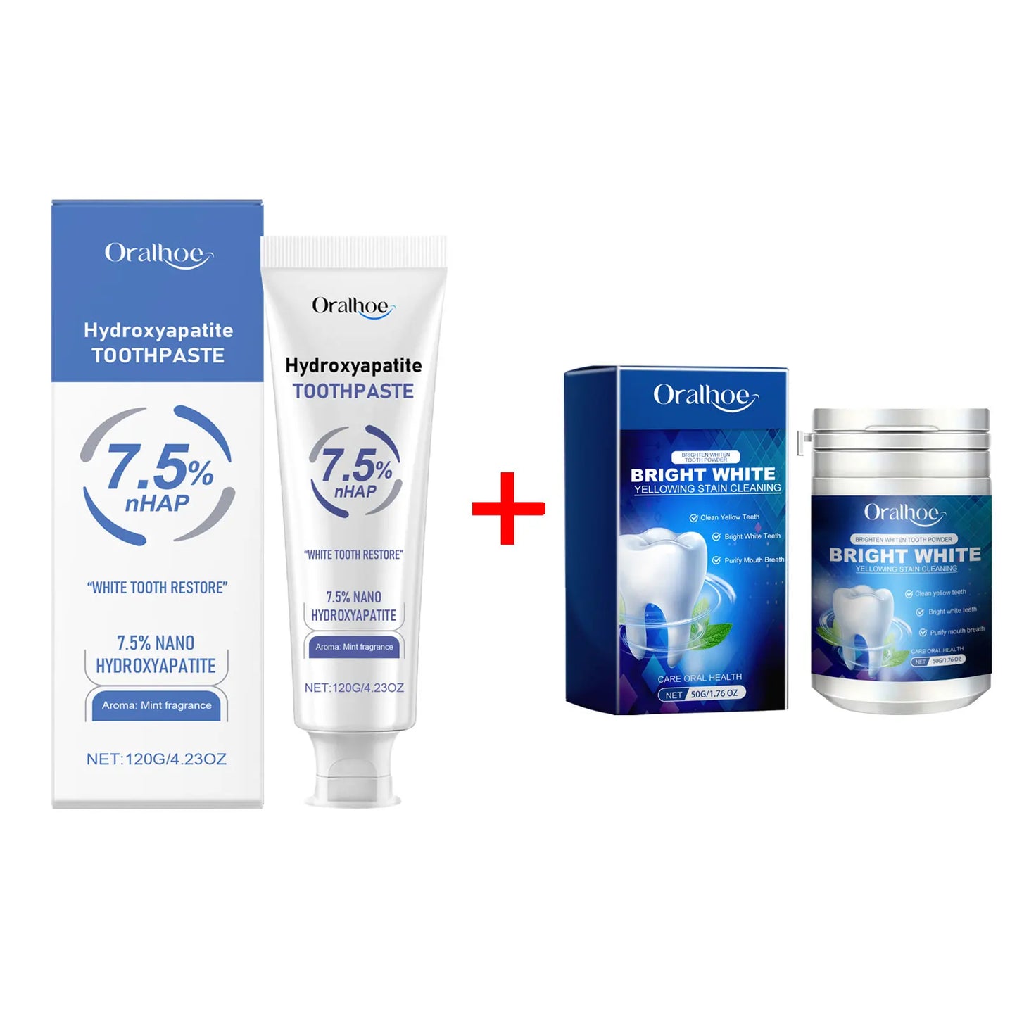 Hydroxyapatite Toothpaste - Calculus Remover Whitening Mint Powder