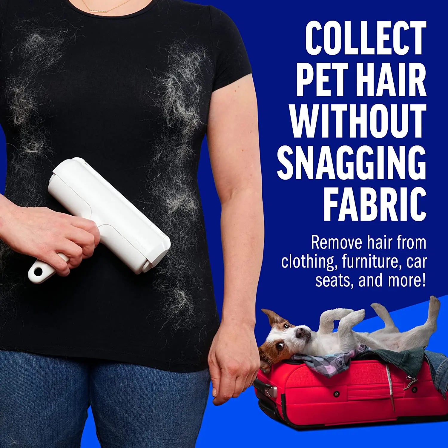 FurLift Pro — Pet Hair Remover Roller with Self-Cleaning Base
