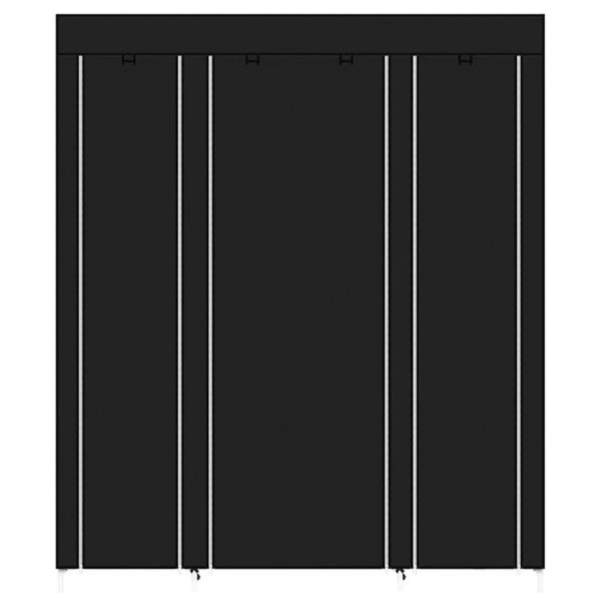 69" Portable Clothes Closet Wardrobe Storage Organizer with Non-Woven Fabric Quick and Easy to Assemble Extra Strong and Durable