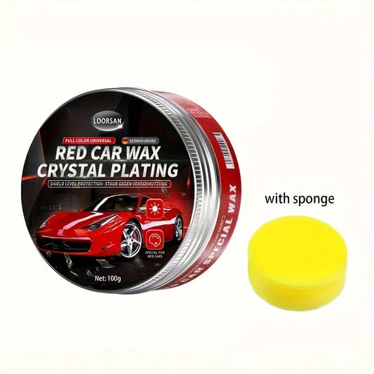 Red Car Specific Wax Plating Crystal Paint Care, Car Coating Waxing, Scratch Removal And Gloss Brightening, New Car Polish WAREHOUSE SHOP
