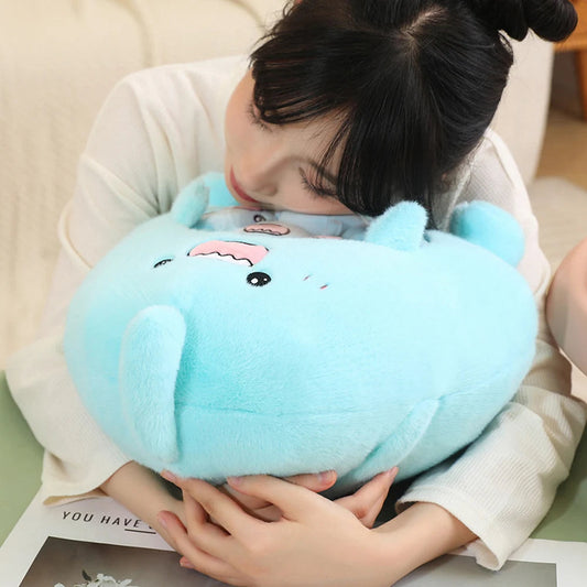 New Capybara Shark Shaped Snack Bag Plush Toys Super Soft Cartoon Squishy Pillow Funny Food Dolls Birthday Gifts Room Decor WAREHOUSE SHOP
