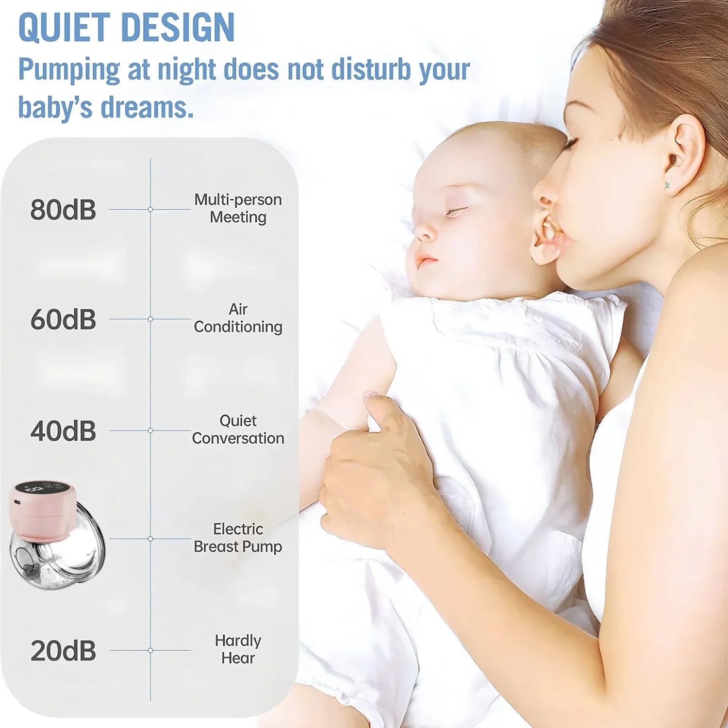 Wearable Hands-Free Breast Pump — Silent Portable Electric Extractor