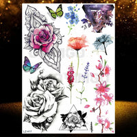 Chicano Bandit Mexico Temporary Tattoos For Men Women Fake Car Nun Tattoo religion Stickers Realistic Back Waterproof Tatoos