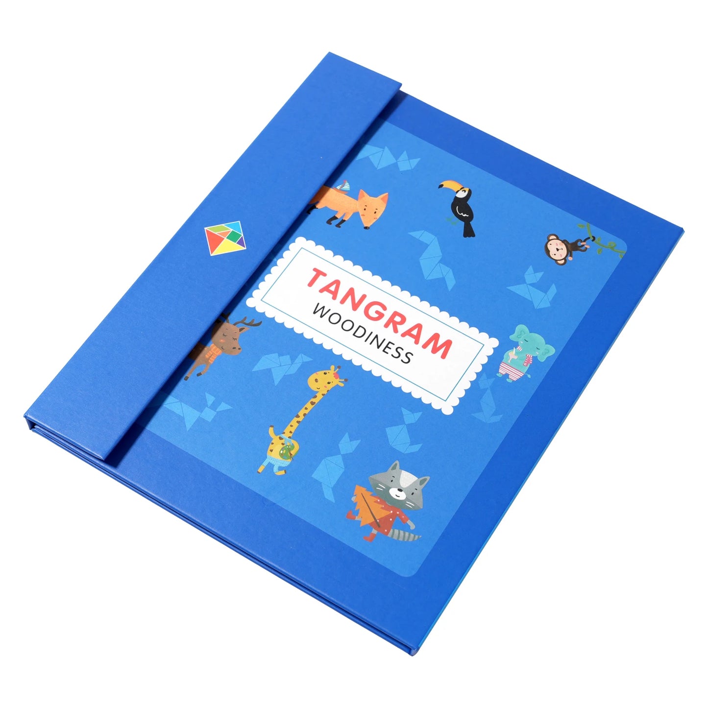 Magnetic Wooden Tangram Puzzle - Montessori Educational Kids Gift