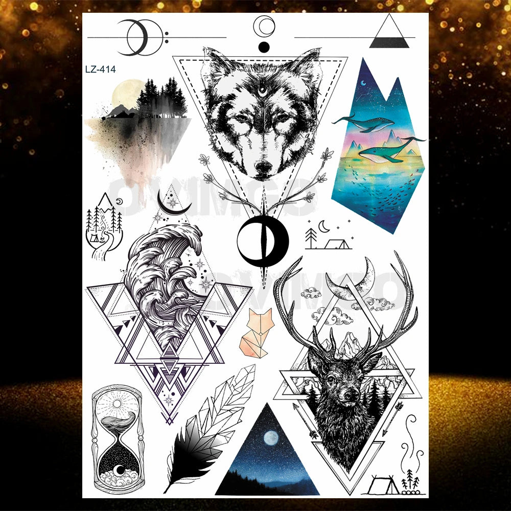Chicano Bandit Mexico Temporary Tattoos For Men Women Fake Car Nun Tattoo religion Stickers Realistic Back Waterproof Tatoos