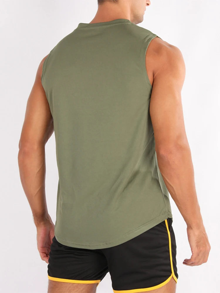 Men's Sleeveless Fitness Vest top. Men's Clothing for Fitness And Running
