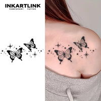 Butterfly Temporary Tattoo,Lasts To 15 Days New Technology Magic Waterproof Semi Permanent Sticker.