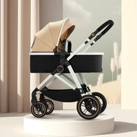 Portable 2-in-1 Baby Stroller - Bassinet Mode Foldable Reversible Seat