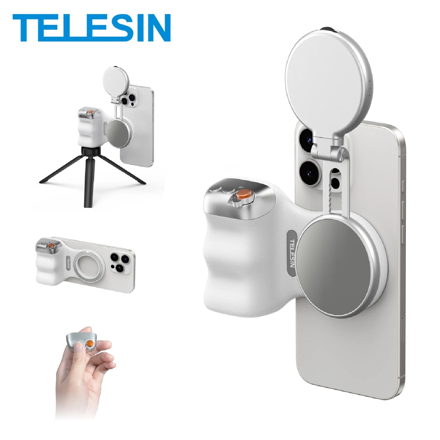 TELESIN GripShot — Magnetic Phone Shooting Handle with Remote