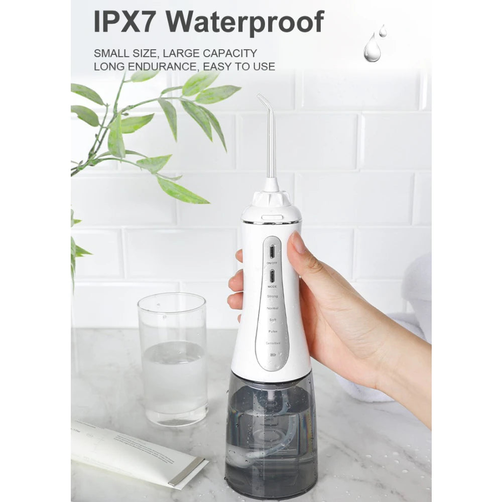 New Arrival Fairywill 350ml Portable Oral Irrigator USB Rechargeable Dental Water Flosser Jet Irrigator Dental Teeth Cleaner