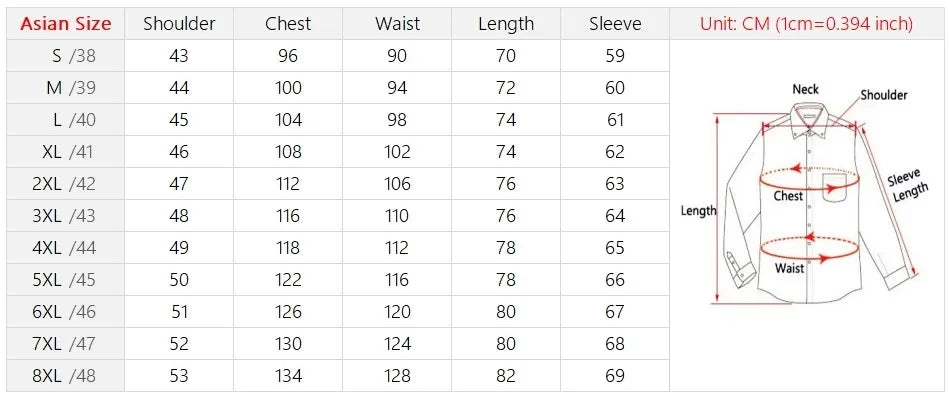 New Men Formal Shirt Long Sleeve Office Solid Color Anti-Wrinkle Fashion Business Pocket White Social Pocket Shirts 5XL 6XL 7XL