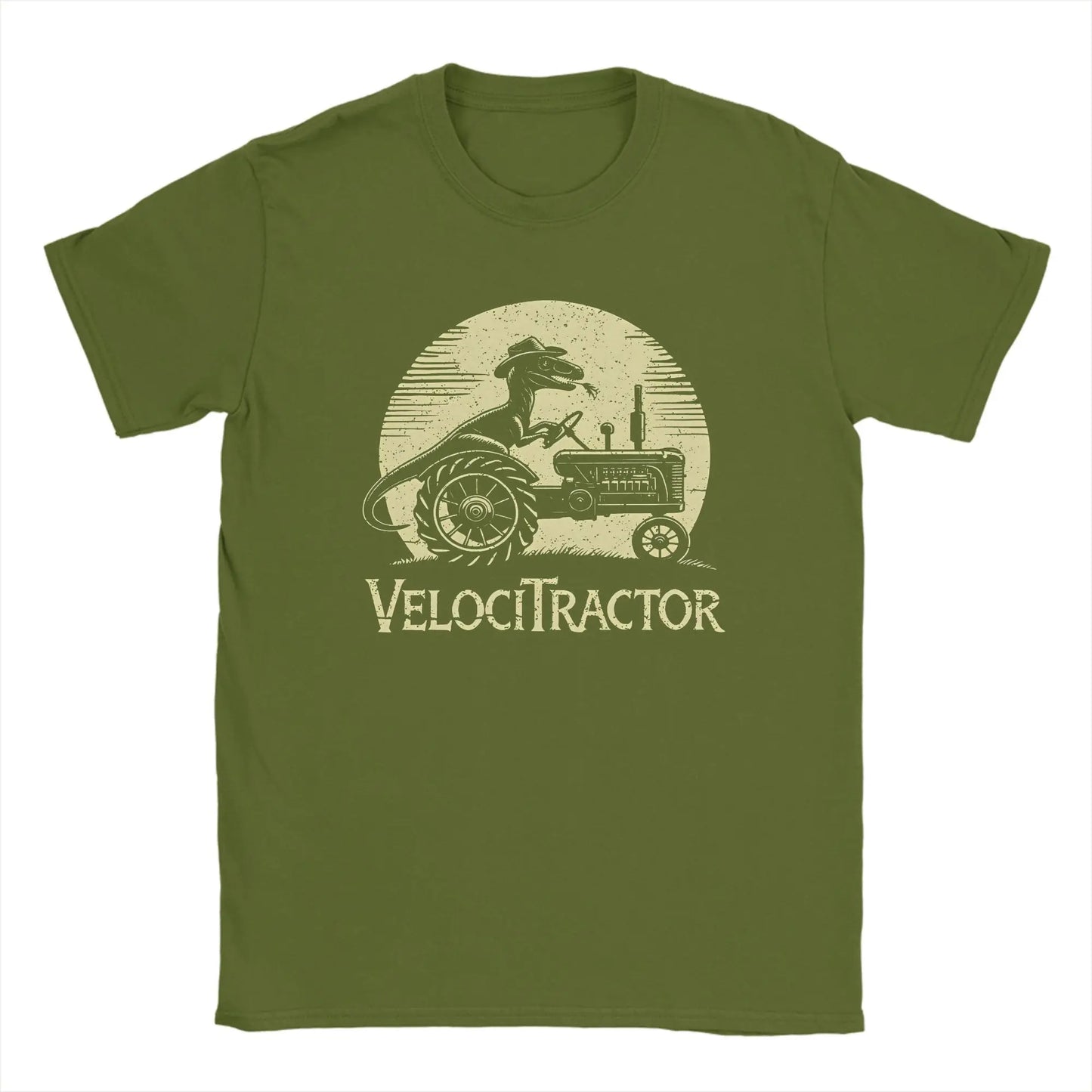 Men's Pure Cotton T-shirt VelociTractor designed Top. Crew Neck, Tee Shirt idea of Gift, casual.