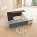 Leather Fitting Room Bench & Footstool — Boutique Storage Shoe Stool