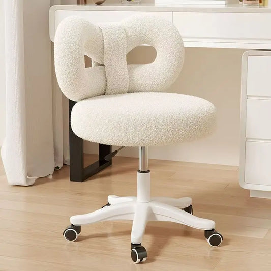 Nordic Modern Cream Makeup Stool Simple Style Bedroom Dressing Stool for Home Living Room - Advanced Design