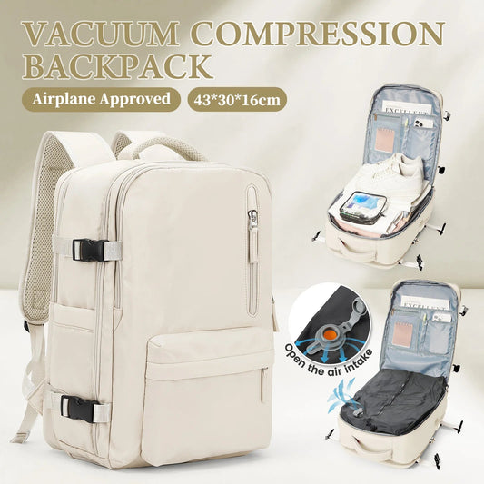 Vacuum Compression Travel Backpack – Large Capacity Foldable Hiking & Laptop Bag WAREHOUSE SHOP