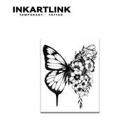 INKARTLINK Butterfly Temporary Tattoo,Lasts To 15 Days New Technology Magic Waterproof Semi Permanent Sticker.