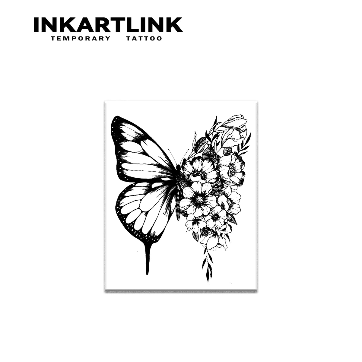 INKARTLINK Butterfly Temporary Tattoo,Lasts To 15 Days New Technology Magic Waterproof Semi Permanent Sticker.