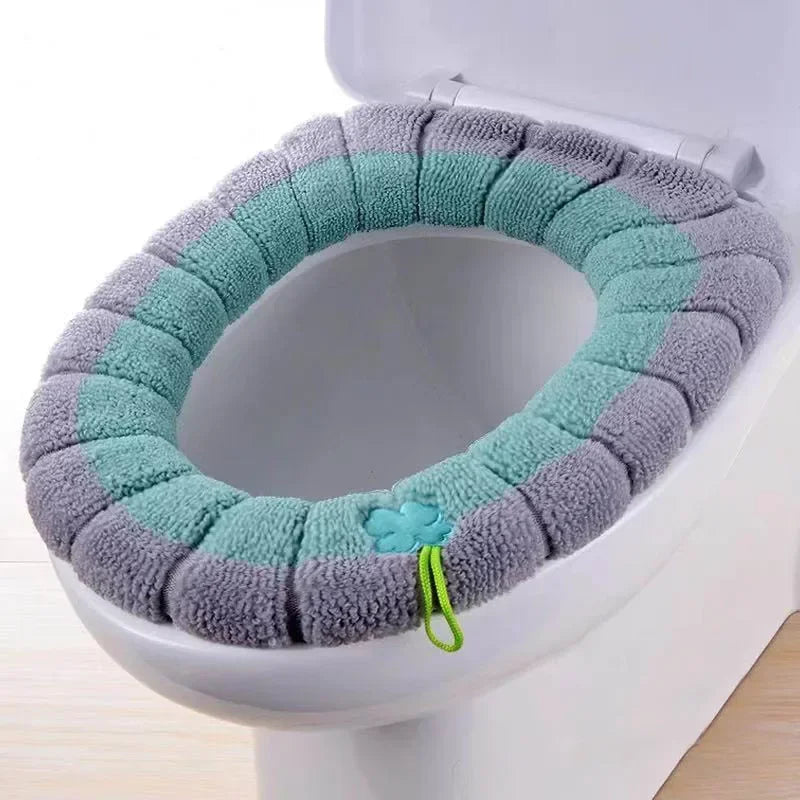 Winter toilet seat cushions bathroom toilet seat cushions handle thicker soft washers with toilet seat insulation accessories WAREHOUSE SHOP