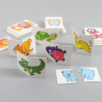 32pcs Kids Matching Card Puzzle - Early Education Cartoon Cognitive Toy