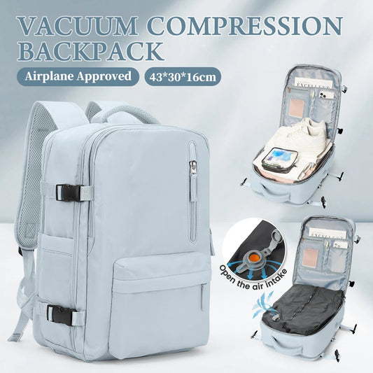 Vacuum Compression Travel Backpack – Large Capacity Foldable Hiking & Laptop Bag WAREHOUSE SHOP