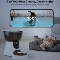Smart Pet Feeder with Camera & WiFi Control - 4L