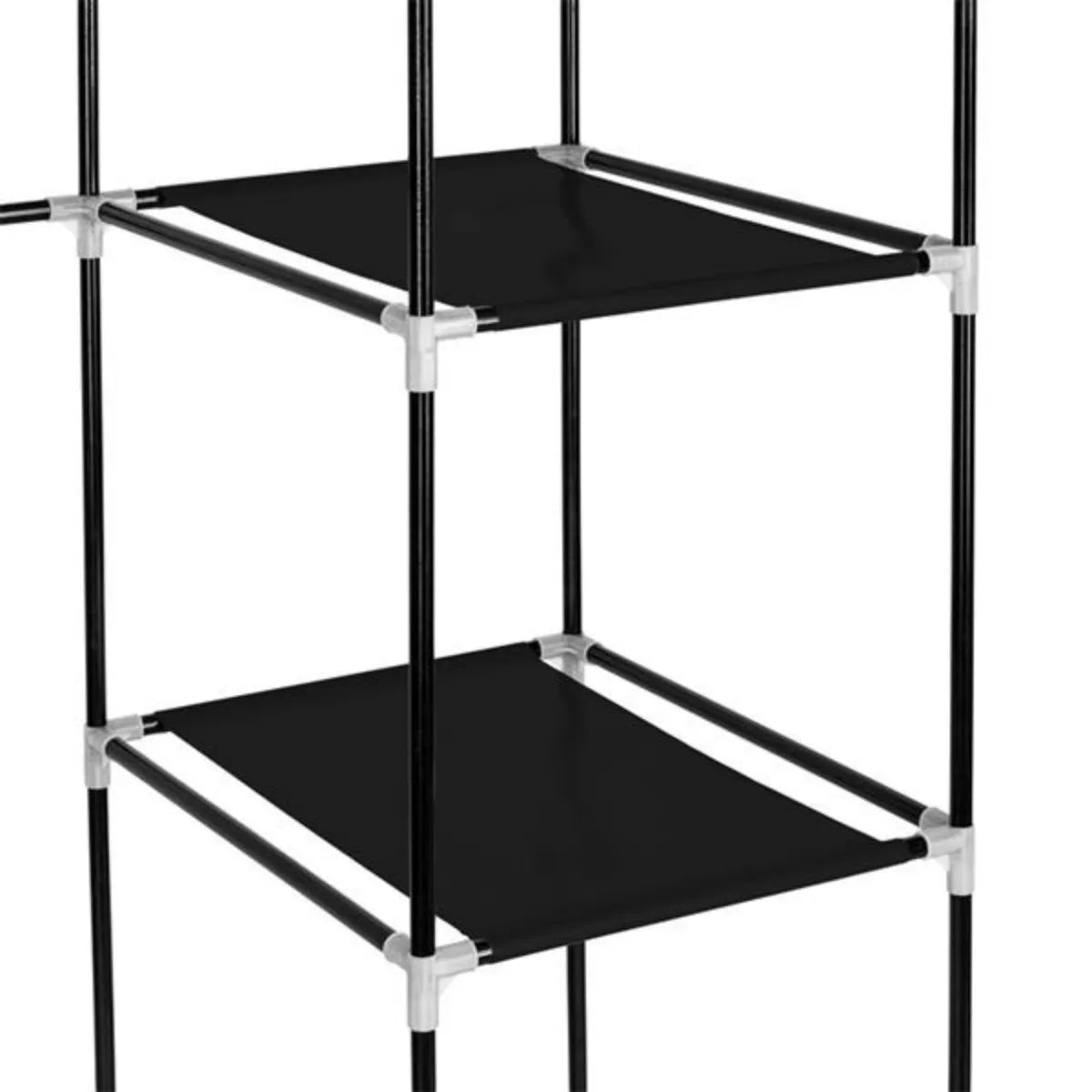 69" Portable Clothes Closet Wardrobe Storage Organizer with Non-Woven Fabric Quick and Easy to Assemble Extra Strong and Durable