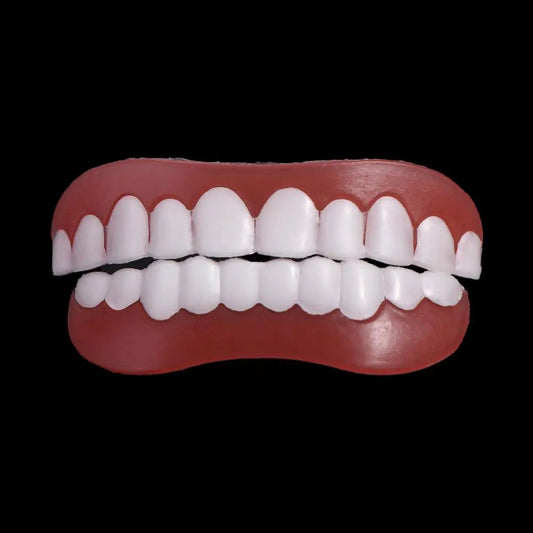 False Teeth Silicone Upper Lower Veneers Teeth Braces Dentures Paste Dentures Temporary Fake Tooth Fake Teeth Whitening Tool WAREHOUSE SHOP