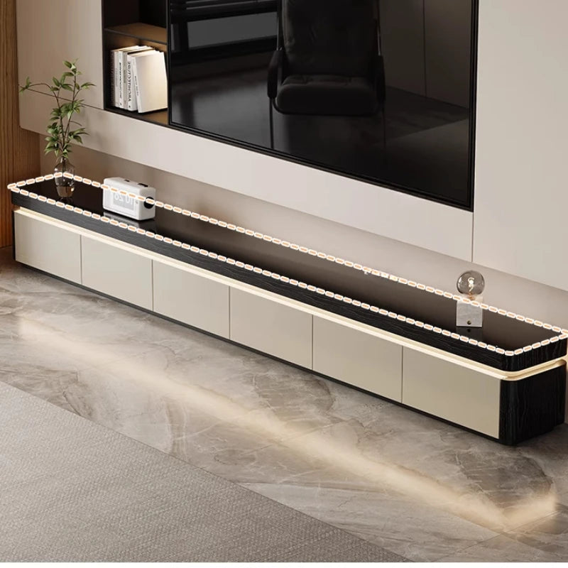 Elegant Space Saving TV Stand Eco Friendly Materials Sustainable Modern Aesthetics TV Stand Sliding Doors Living Room Furniture