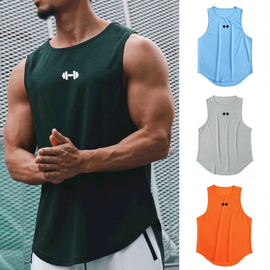 Men's Gym Fitness Top. Sports Training Clothe, Loosed Bodybuilding Sleeveless Shirt. WAREHOUSE SHOP