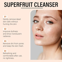 OceAura Papaya Face Wash for Cleansing Face Brightening Glowing Skin Barrier Repair Pore Minimizer Vitamin C Face Cleanser 100ml