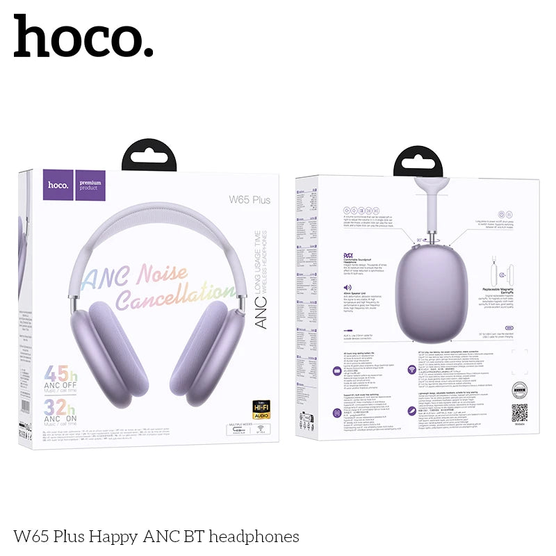 Original HOCO W65 Plus Bluetooth Headphones
