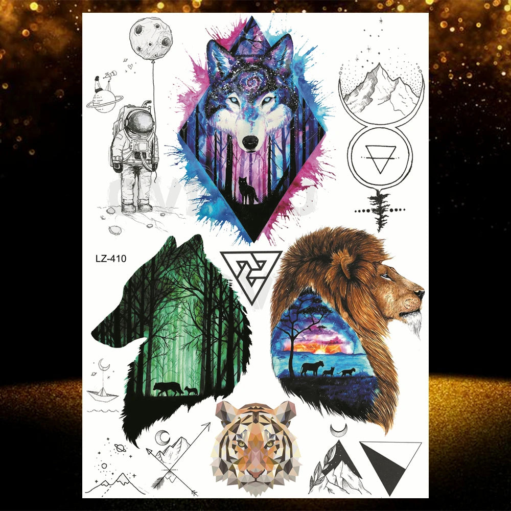 Chicano Bandit Mexico Temporary Tattoos For Men Women Fake Car Nun Tattoo religion Stickers Realistic Back Waterproof Tatoos