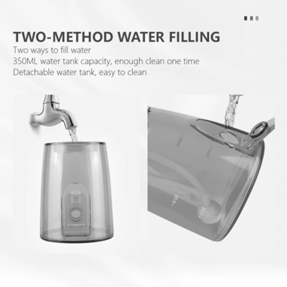 New Arrival Fairywill 350ml Portable Oral Irrigator USB Rechargeable Dental Water Flosser Jet Irrigator Dental Teeth Cleaner