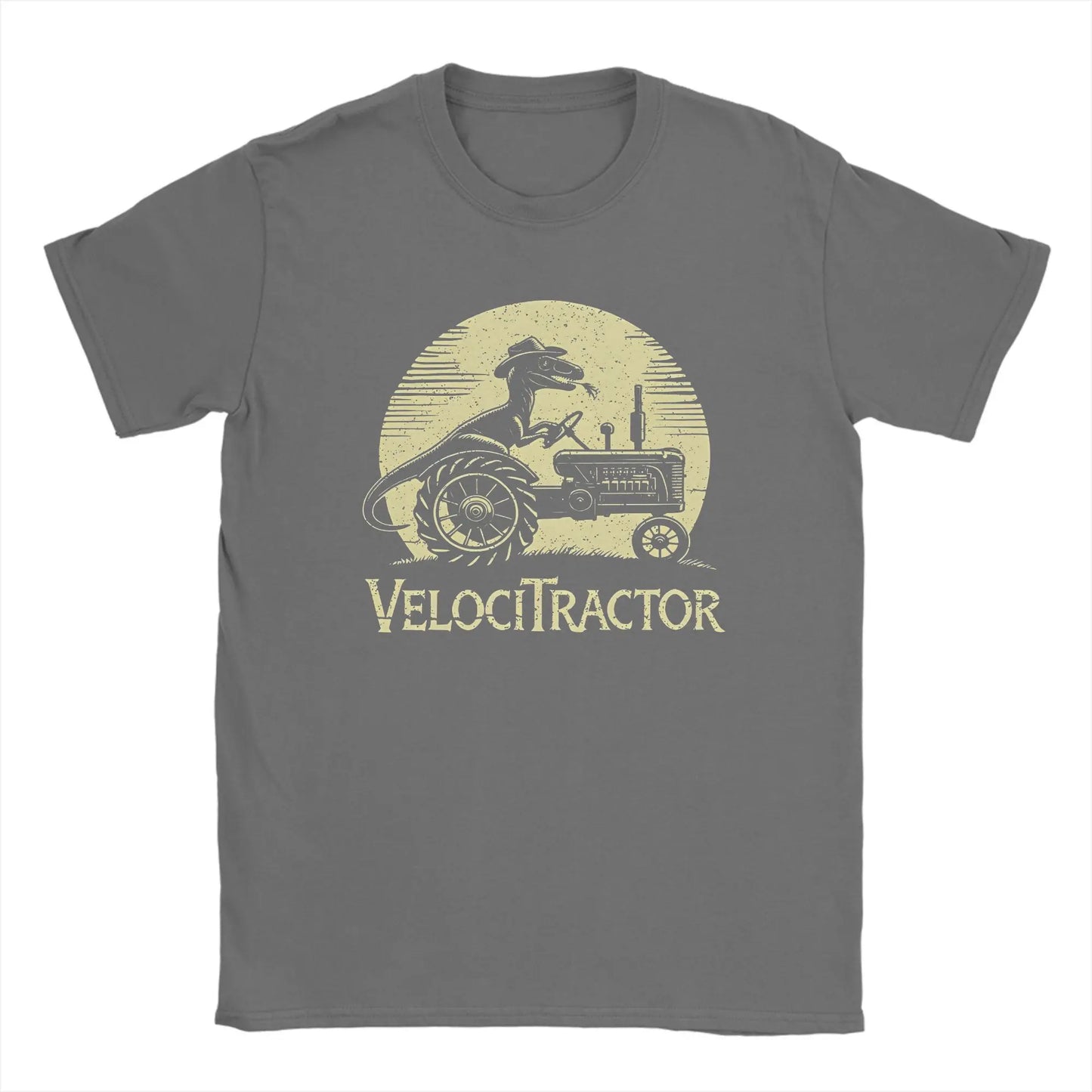 Men's Pure Cotton T-shirt VelociTractor designed Top. Crew Neck, Tee Shirt idea of Gift, casual.