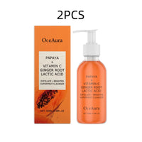OceAura Papaya Face Wash for Cleansing Face Brightening Glowing Skin Barrier Repair Pore Minimizer Vitamin C Face Cleanser 100ml