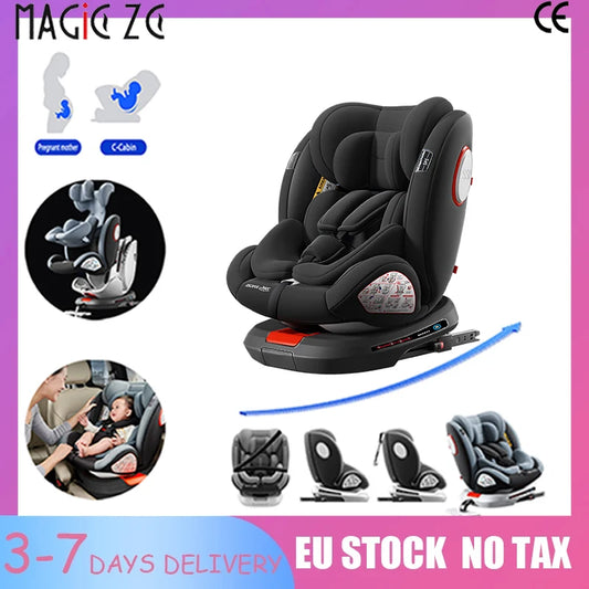 Baby Car Seat ECE R129 Certified Baby Car Seat with ISOFIX Suitable for Newborns 360° Rotation Baby Travel System Adjustable Recline and Soft Padding The Ultimate Safety Essential for Your Baby's Travel New Model Baby Car Se