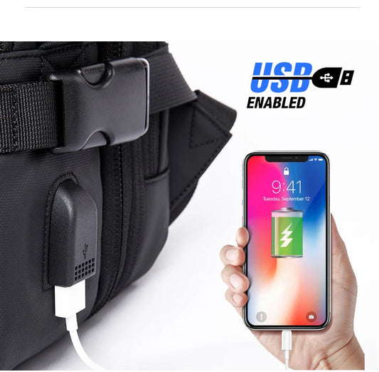Stylish BANGE Travel Backpack – Business Laptop Backpack 17.3” Expandable, Waterproof, USB Charging, Large Capacity WAREHOUSE SHOP