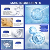 Vitamin E Urea Foot Cream, Moisturizing And Tender Hand And Feet Skin, For Dry And Peeling Hand, Feet And Body 170g/bottle