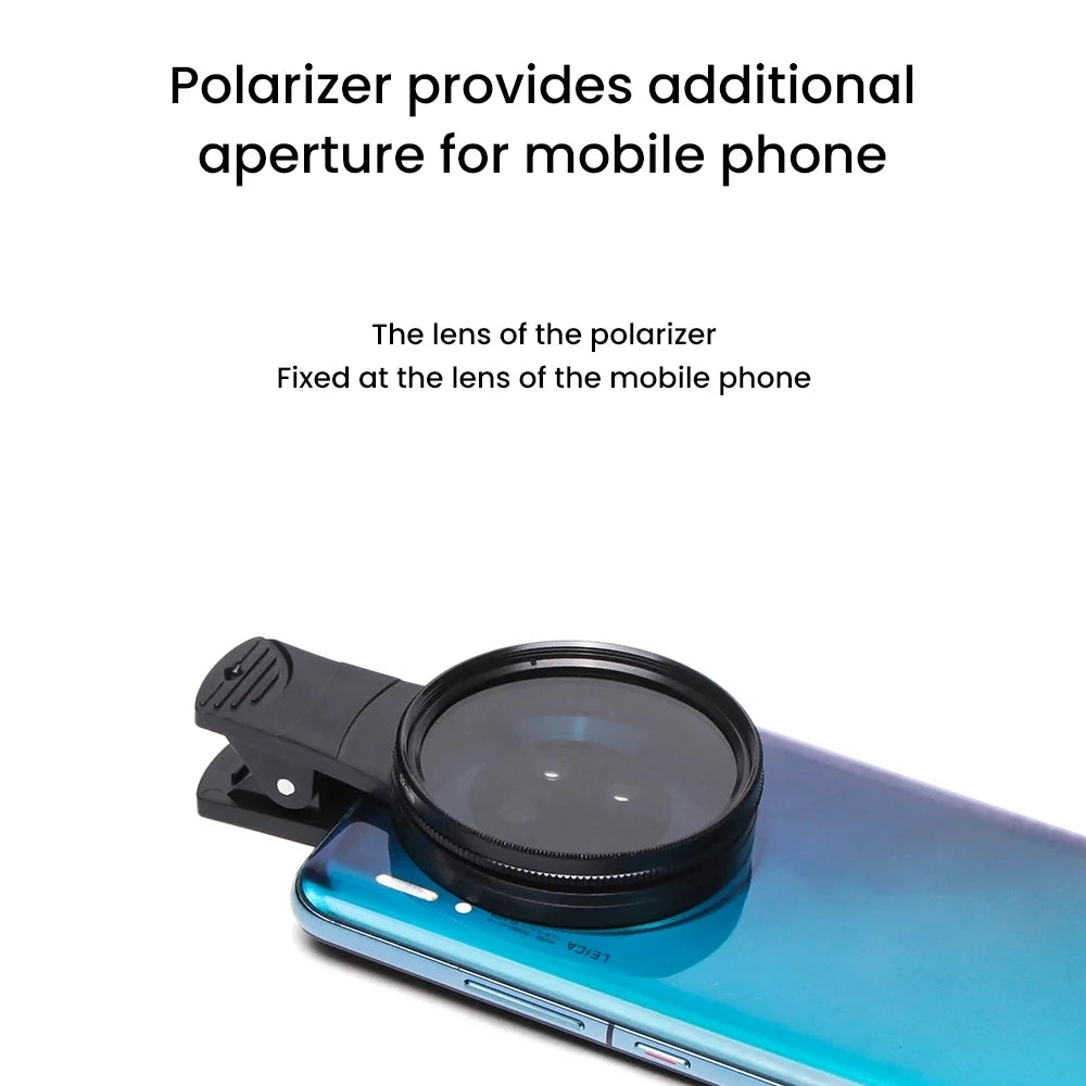 Reduce Reflected Light Of Tattoos With 52mm Cpl For Cellphone Lens Circular Polarizing Filter Compatible Any Phone