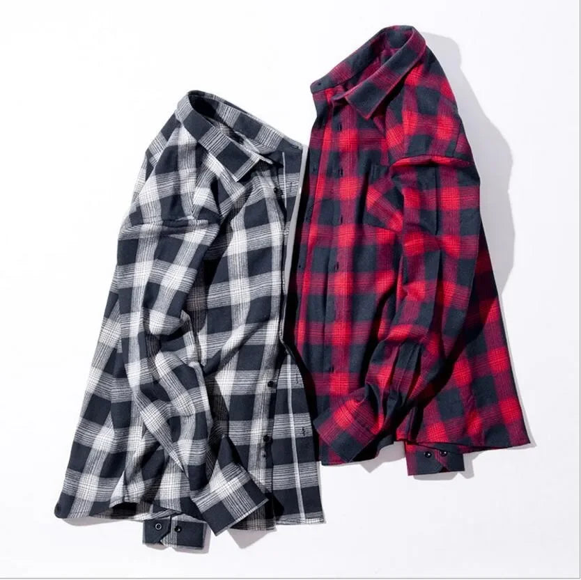 Men Flannel Plaid Shirt. Soft Comfort Slim Fit Styles Brand for Official and Casual Long Sleeve Shirts