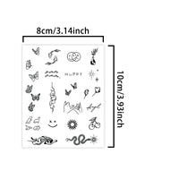 Small Pattern Waterproof Temporary Tattoo Stickers, Long-lasting Waterproof for One to Two Weeks, Finger Tattoos for Women.