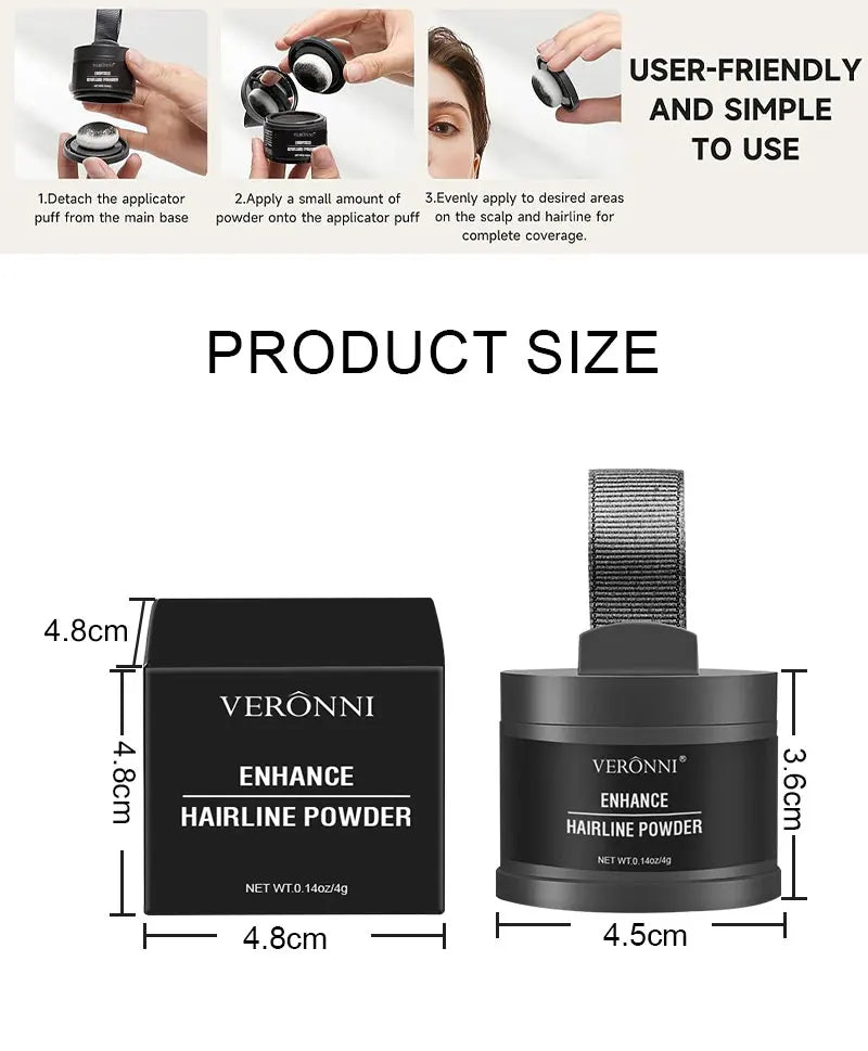 Hairline Powder Instantly Conceals Hair Root Touch Hair Powder for Thinning Hair for Women and Men,Hairline Shadow Powder Makeup