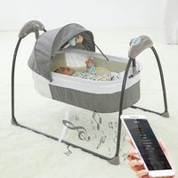 Comfy 3-in-1 Baby Electric Shaking Bed with Remote Music & Mosquito Net Safe Sleep Solution for Infants 0-12 Months
