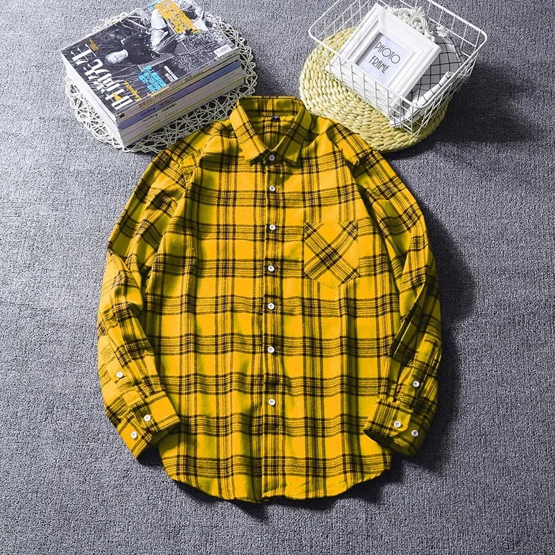 Men Flannel Plaid Shirt. Soft Comfort Slim Fit Styles Brand for Official and Casual Long Sleeve Shirts