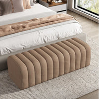 Luxury Velvet Bench - Nordic Footrest End of Bed Low Stool