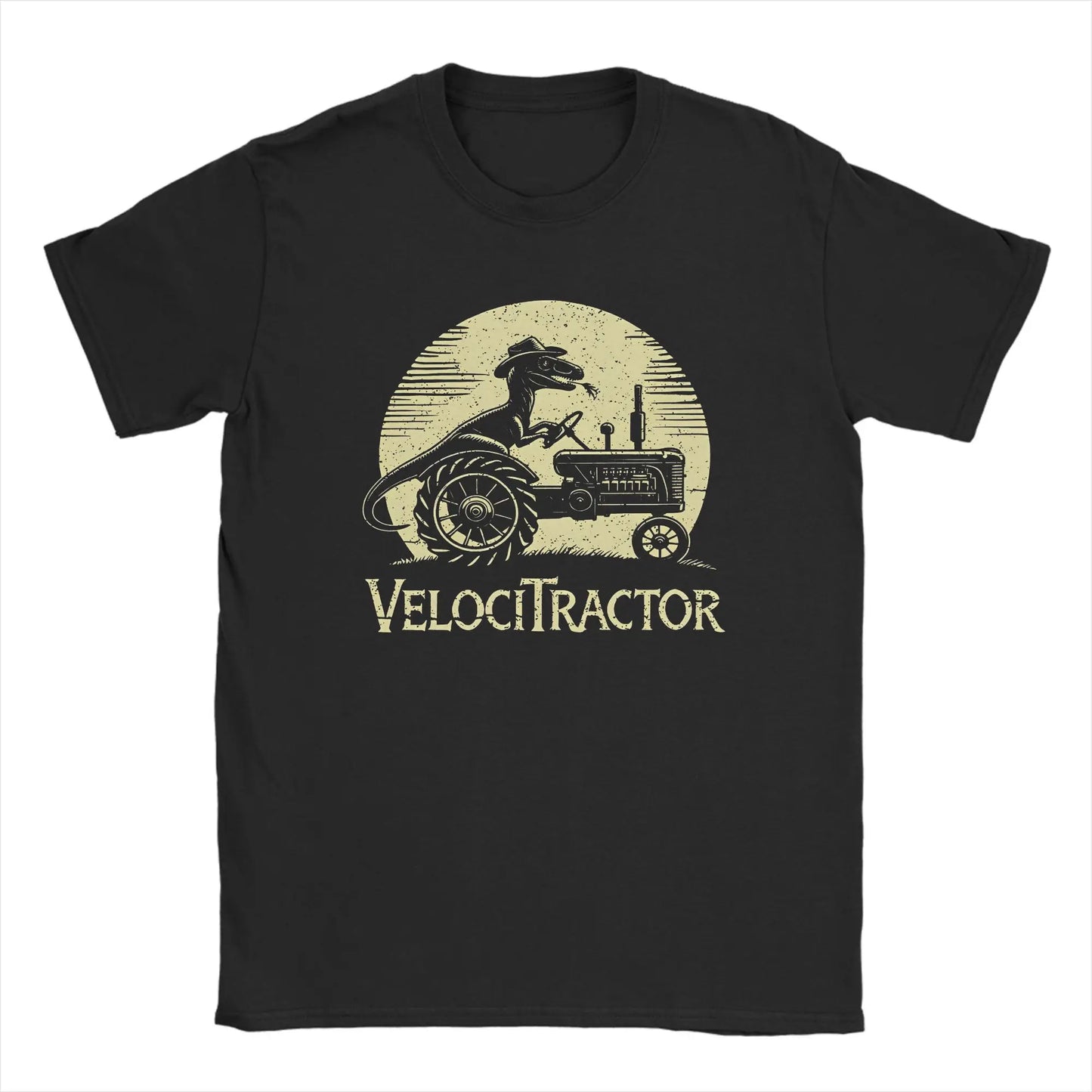 Men's Pure Cotton T-shirt VelociTractor designed Top. Crew Neck, Tee Shirt idea of Gift, casual.