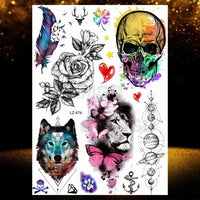 Chicano Bandit Mexico Temporary Tattoos For Men Women Fake Car Nun Tattoo religion Stickers Realistic Back Waterproof Tatoos