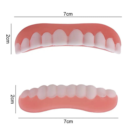 False Teeth Silicone Upper Lower Veneers Teeth Braces Dentures Paste Dentures Temporary Fake Tooth Fake Teeth Whitening Tool WAREHOUSE SHOP